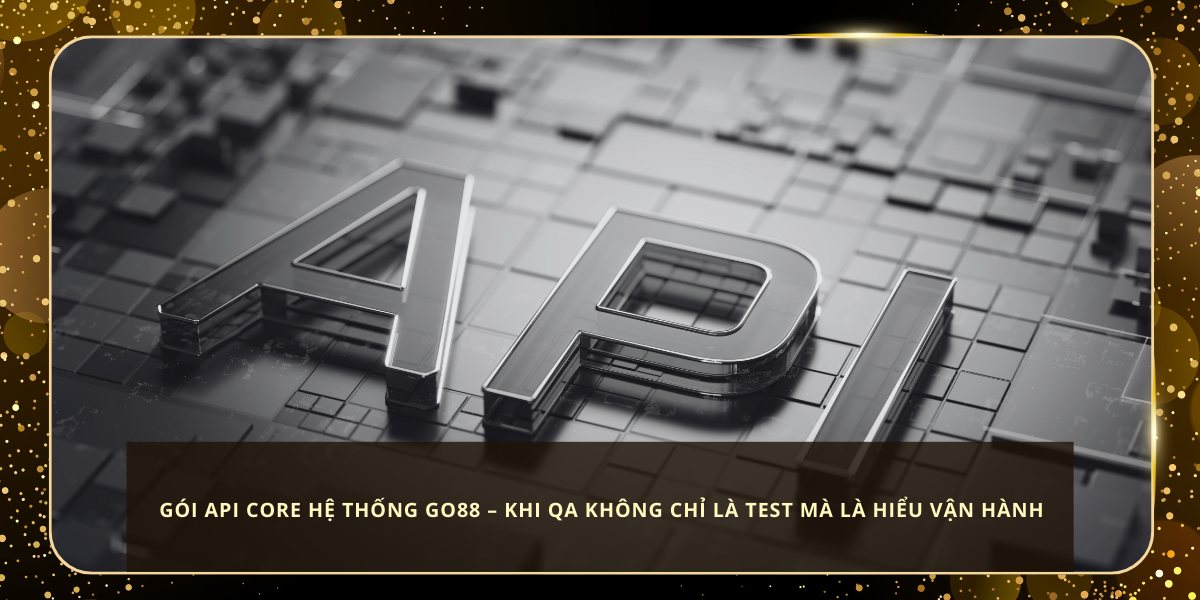 Gói API Core Hệ Thống Go88 – Khi QA Không Chỉ Là Test Mà Là Hiểu Vận Hành