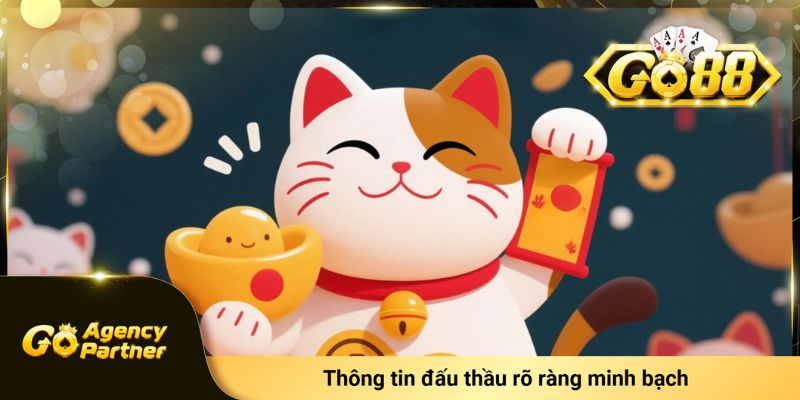 Thông tin đấu thầu game Mèo Thần Tài Go88 có giá trị $50,000 cho Agency Marketing